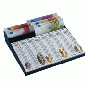 WEDO Monnayeur Euros 8 rangées + compartiment pour les billets - multicolore 160790037