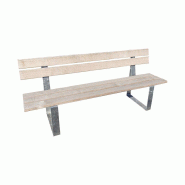 Banc Riga galva et bois brut