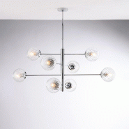 Bonetti Illumina Demetra Suspension en fer chromé poli 8 lumières 108 d.103 BL279-8-CR - gris 8050713218980