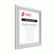 Cadre Eco Clic en Aluminium Anodisé Argent - Simple Face, Épaisseur 10mm, Feuille de Protection en Plastique 1mm_0