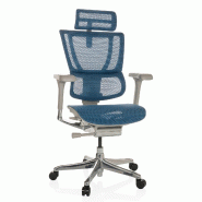 Chaise de bureau / Fauteuil de direction ERGOHUMAN SLIM G GEN2 Tissu maille bleu hjh OFFICE - bleu polyester 652297