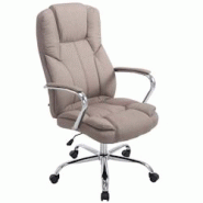CLP Fauteuil de bureau XXL Xanthos en Tissu capacité de charge 210 kg Taupe - gris textile 1923560124 CLP Fauteuil de bureau XXL Xanthos en Tissu capacité de charge 210 kg Taupe - gris textile 1923560124