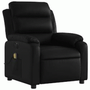 Décoshop26 - Fauteuil de relaxation TV fonction massage inclinable électrique 6 points de massage en PVC noir DEC027210 - noir 3000262875696 Décoshop26 - Fauteuil de relaxation TV fonction massage inclinable électrique 6 points de massage en PVC noir DEC027210 - noir 3000262875696