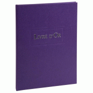 Exacompta Livre d'Or 21x29,7 cm, 96 pages, coloris violet - 3370440391530
