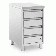 Helloshop26 - Meuble bas de cuisine professionnel en 4 tiroirs 50 x 60 cm acier inoxydable 14_0009343 - inox 3000221577555 Helloshop26 - Meuble bas de cuisine professionnel en 4 tiroirs 50 x 60 cm acier inoxydable 14_0009343 - inox 3000221577555