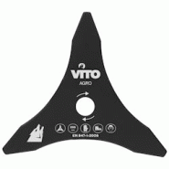 Lame de coupe pour Débroussailleuse 3 dents Ø255mm Alesage 25.4 VITO - noir 5604612022549 Lame de coupe pour Débroussailleuse 3 dents Ø255mm Alesage 25.4 VITO - noir 5604612022549