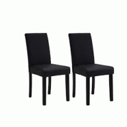 METRO PROFESSIONAL Chaise de restaurant rembourrée Baja, set de 2, bois/simili cuir, gris foncé - gris plastique 24003 METRO PROFESSIONAL Chaise de restaurant rembourrée Baja, set de 2, bois/simili cuir, gris foncé - gris plastique 24003