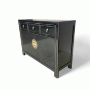 OPIUM OUTLET Asia Meubles Commode Buffet Armoire de mariage sideboard console chiffonnier 33083 noir asiatique chinois oriental entièrement monté - OPIUM OUTLET Asia Meubles Commode Buffet Armoire de mariage sideboard console chiffonnier 33083 noir asiatique chinois oriental entièrement monté -