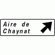 Panneau directionnel D32a - Aire sur route - WP Signalisation - résine thermoplastique recyclable Panneau directionnel D32a - Aire sur route - WP Signalisation - résine thermoplastique recyclable