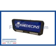 Panneau pare-soleil avec feux flash bleu (SOS MEDECINS) Visormate 911 SIGNAL 051901B-M_1