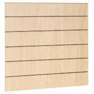 Panneau rainuré R20 L120xP120cm épaisseur 18mm - naturel
