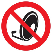 Panneaux adhésifs ronds 300 mm interdictions obligations - ADPNR-TL04/IPRB_0