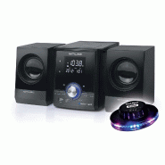 PICKERING micro chaine cd bluetooth  m-38-bt - 2 x 10w - cd, cd-r/rw, mp3 - radio fm - bluetooth - port usb -  lumière ovni inclus - 3666638038357
