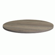 Plateau rond de table d'intérieur Tavola Ø110 cm stratifié Rovere Texas