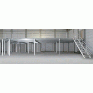 Mezzanine industrielle sur mesure pour doubler les surfaces des locaux, rapidement et à moindre coût