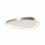 ROSSINI ILLUMINAZIONE Plafonnier Led Lotus 36W 3000K Or Satiné - Lampe Asymétrique Moderne Ip20 Cri80 Dimmable - Groupe Rossini - LOU004OS