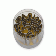Schneider Emporte-pièces décoratifs - Ensemble "Chiffres", 16 pièces, hauteur : 20 mm, acier inoxydable - inox 199659