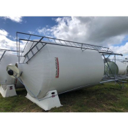 Silo GATINE 320 avec Cône incolore 100% translucide - 25m3 Ø2700