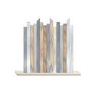 Ulysse - clôture pvc couleur bois - la clôture française - disponible en 5 hauteurs comprises entre 0,80 m et 1,60 m