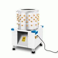 VERTES Plumeuse Volaille, Plumeuse Humide Machine Électrique 550W (Acier Inoxydable, Pour les Canards, Grives, Poulets et Oies) - argenté inox FD5-G
