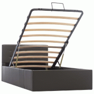 VidaXL Cadre de lit à rangement hydraulique sans matelas 100x200 cm Modèle Quervonia - 285523