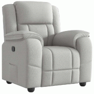 VidaXL Fauteuil inclinable gris nuage tissu Modèle Arveline - 4015709