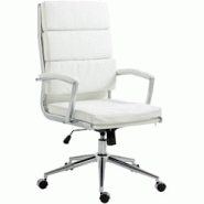 CLP Chaise de bureau Cleveland Similicuir/Blanc - blanc polyester 316993 CLP Chaise de bureau Cleveland Similicuir/Blanc - blanc polyester 316993