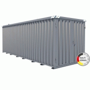 Container chantier - conteneur de stockage 6m - bungalow galvanisé démontable - made in germany  marque at outils -  sc-6