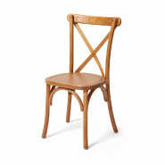 Crossback - Chaise empilable en bois bois/marron clair