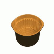 ECOLOMIQUE - 20 Pcs - Marmite aluminium argent/or - 4000 ml, Hauteur: 95 mm - ECO210LU2704000