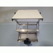 Elévateur à toupie en Aluminium USBECK 20 x 20 cm Elévateur à toupie en Aluminium USBECK 20 x 20 cm