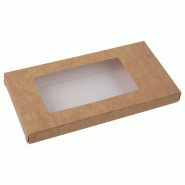 Etui pour tablette de chocolat carton 16x8x1,5 cm kraft - par 50