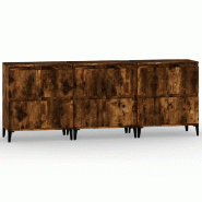 Helloshop26 - Buffet bahut commode armoire meuble de rangement organisateur cuisine salle de séjour salons 3 pcs 60 x 35 x 70 cm 02_0037048 - 3000213 Helloshop26 - Buffet bahut commode armoire meuble de rangement organisateur cuisine salle de séjour salons 3 pcs 60 x 35 x 70 cm 02_0037048 - 3000213