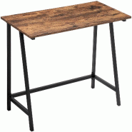 Helloshop26 - Bureau informatique table d'étude de style industriel bureau poste de travail montage facile stable gain d'espace 100 12_0000337 - acie