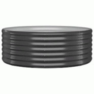 Helloshop26 - Jardinière bac lit surélevé plantes fleurs terrasse jardin de jardin acier enduit de poudre anthracite 02_0039478 - 3000218529901 Helloshop26 - Jardinière bac lit surélevé plantes fleurs terrasse jardin de jardin acier enduit de poudre anthracite 02_0039478 - 3000218529901