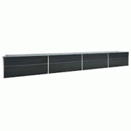 Helloshop26 - Jardinière lit surélevé plantes fleurs jardin acier galvanisé 600 x 80 x 45 cm anthracite 02_0001130 - 3000074891532 Helloshop26 - Jardinière lit surélevé plantes fleurs jardin acier galvanisé 600 x 80 x 45 cm anthracite 02_0001130 - 3000074891532