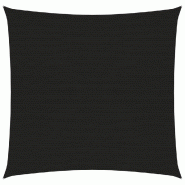 Helloshop26 - Voile d'ombrage 160 g/m² noir 4 x 4 m PEHD 02_0009210 - noir 3000493047763