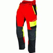 Pantalon anti-coupure comfy rouge Solidur - Classe 1 - EN 381-5:1995 - Multi-matériaux - Protection Coolmax