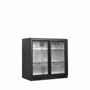 Arrière - bar 2 portes vitrées coulissantes et 4 clayettes chromées - 188 L | Tefcold - BA21S