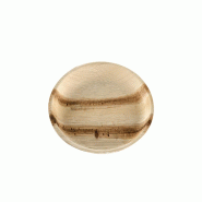 Betik Ecoline – 100 unités – Assiette ronde feuille de palmie – Ø 22 cm - beige Matériau naturel 1010766