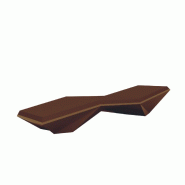 Chaise longue transat design FAZ - marron
