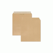 Clairefontaine Boîte de 500 pochettes kraft Adour 120x176/B6, 90 g/m², adhésive avec bande - marron 7731C