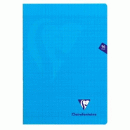 Clairefontaine Lot de 10 Cahier Mimesys A4, 96p./48 feuilles 90 g/m² piquées, coloris bleu, Séyès - 3329683231615