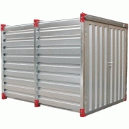 Container chantier - conteneur de stockage 3m - bungalow galvanisÉ dÉmontablemarque at outils - cds-3