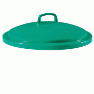 Couvercle avec poignée pour poubelle ronde tri sélectif 50L Gilac - Vert_0