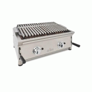 Grill pierre de lave avec grille inox 70 cm| Arilex - 70BAR - 718603515226