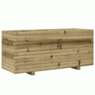 Helloshop26 - Jardinière bac lit surélevé plantes fleurs terrasse jardin 110 x 40 x 49,5 cm bois de pin imprégné marron 02_0037339 - 3000213843422 Helloshop26 - Jardinière bac lit surélevé plantes fleurs terrasse jardin 110 x 40 x 49,5 cm bois de pin imprégné marron 02_0037339 - 3000213843422