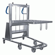 ITALCONCEPT L2G Desserte Emboitable A Fond Auto-Elevateur, 1261 x 1190 x 708mm - acier 3616350036988