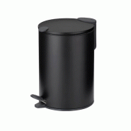 KELA LINE poubelle à pédale 3l noir 23614 - noir 4025457236143