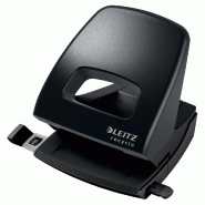 LEITZ Perforateur 2 trous NeXXt Recycle, capacité 30 feuilles, coloris noir - noir métal 50030095